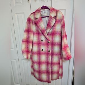 Petal & Pup Gianna Plaid Oversize Wool Blend Coat - SOLD OUT